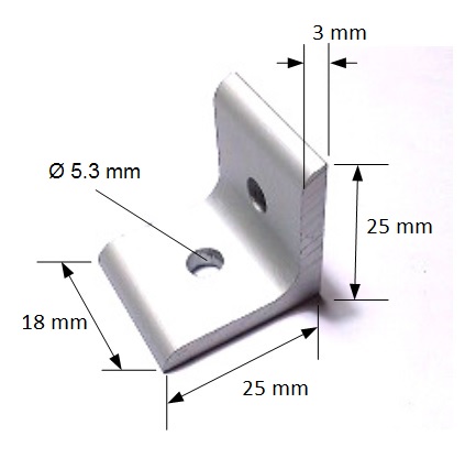 Right Angle Plate 2 Holes 2020 Drawings